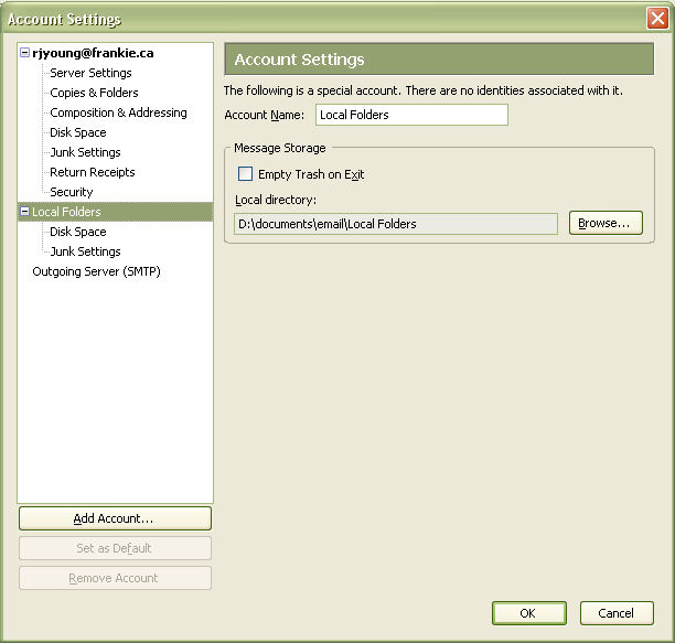 Sympatico Mail Outlook Settings